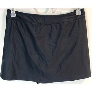 Mynah Swim Skirt Black Mid Rise Tummy Panel Plus Women's 20w NEW
